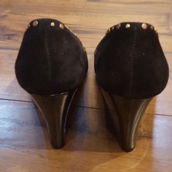 Franco Sarto - "Glitzy" Peep Toe Wedges‎ - Picture 4 of 6